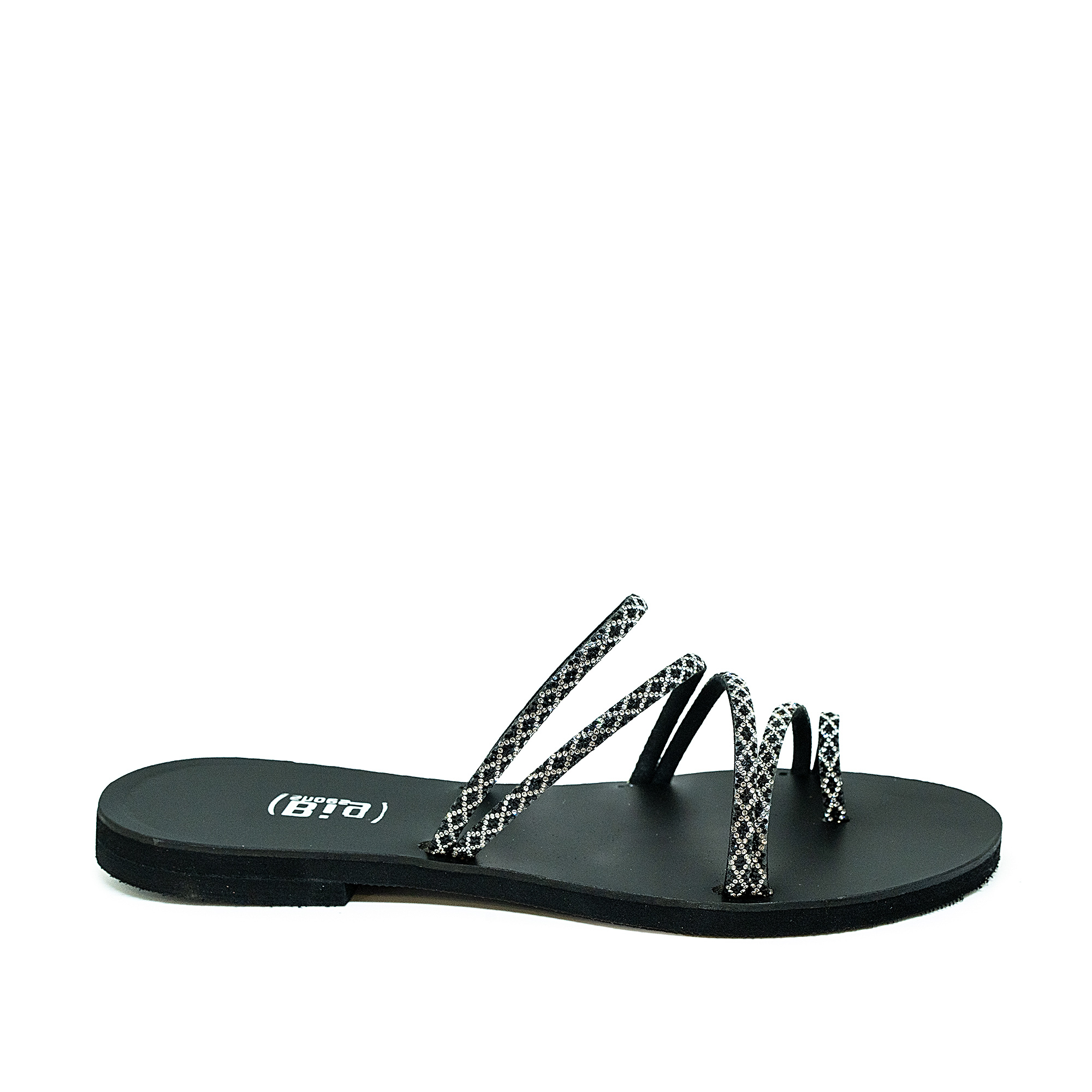 Bigshoes Bigshoes GA0116-N01 Δερμάτινο Σανδάλι Μαύρο